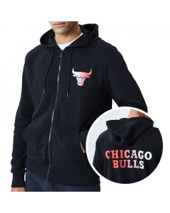 Chicago Bulls New Era Gradient Wordmark felpa con cappuccio
