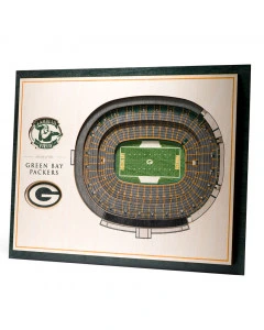 Green Bay Packers 3D Stadium View Wall Art
