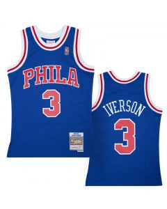 Allen Iverson 3 Philadelphia 76ers 1996-97 Mitchell & Ness Alternate Swingman maglia