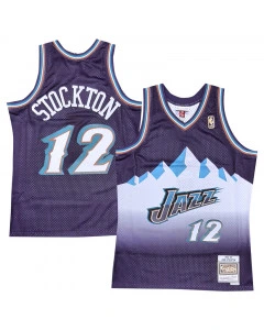 John Stockton 12 Utah Jazz 1996-97 Mitchell & Ness Swingman Jersey