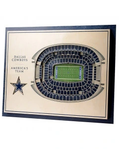 Dallas Cowboys 3D Stadium View Art