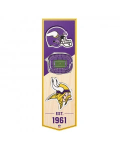 Minnesota Vikings 3D Stadium Banner foto