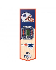 New England Patriots 3D Stadium Banner 