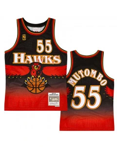 Dikembe Mutombo 55 Atlanta Hawks 1996-97 Mitchell & Ness Swingman maglia