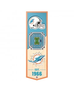 Miami Dolphins 3D Stadium Banner foto
