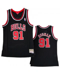 Dennis Rodman 91 Chicago Bulls 1997-98 Mitchell & Ness Swingman maglia da donna