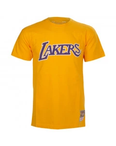 Los Angeles Lakers Mitchell & Ness Worn Logo HWC T-Shirt