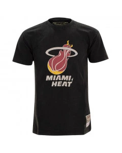 Miami Heat Mitchell & Ness Worn Logo HWC T-Shirt 