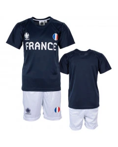Frankreich UEFA Euro 2020 Poly Kinder Training Trikot Komplet Set