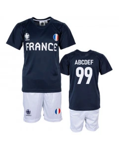 Frankreich UEFA Euro 2020 Poly Kinder Training Trikot Komplet Set (Druck nach Wahl +16€)