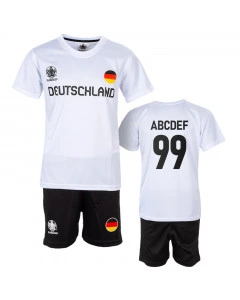 Deutschland UEFA Euro 2020 Poly Kinder Training Trikot Komplet Set (Druck nach Wahl +16€)
