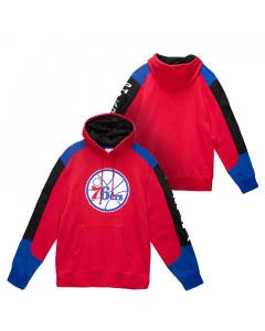 Philadelphia 76ers Mitchell & Ness Fusion maglione con cappuccio