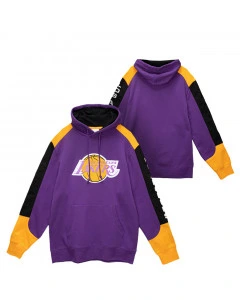 Los Angeles Lakers Mitchell & Ness Fusion maglione con cappuccio