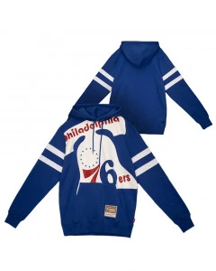 Philadelphia 76ers Mitchell & Ness Big Face 2.0 Substantial maglione con cappuccio