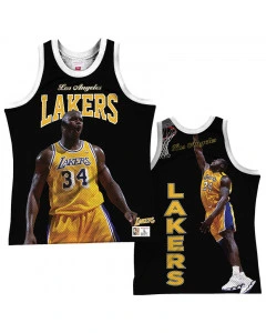 Shaquille O'Neal 34 Los Angeles Lakers Mitchell & Ness Behind the Back Player Tank Top