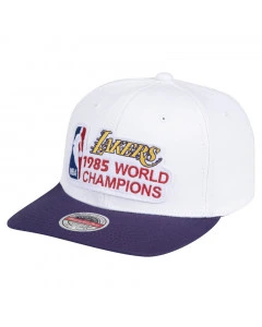 Los Angeles Lakers Mitchell & Ness HWC 85 World Champions Stretch Cappellino