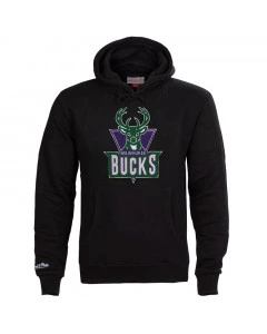 Milwaukee Bucks Mitchell & Ness Chenille Logo pulover s kapuco