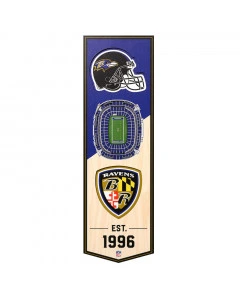 Baltimore Ravens 3D Stadium Banner foto