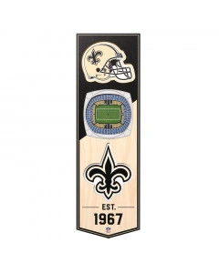 New Orleans Saints 3D Stadium Banner 