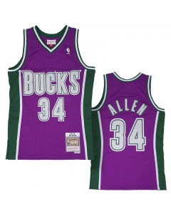 Ray Allen 34 Milwaukee Bucks 2001-02 Mitchell & Ness Swingman maglia