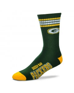 Green Bay Packers For Bare Feet Graphic 4-Stripe Deuce calze 