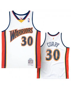 Stephen Curry 30 Golden State Warriors 2009-10 Mitchell & Ness Swingman Home maglia