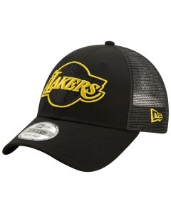 Los Angeles Lakers New Era 9FORTY A-Frame Trucker Home Field Cappellino