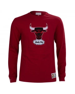 Chicago Bulls Mitchell and Ness Legendary Slub Longsleeve T-Shirt