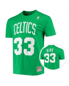 Larry Bird 33 Boston Celtics Mitchell and Ness HWC T-Shirt