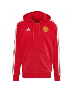 Manchester United Adidas 3S zip majica sa kapuljačom