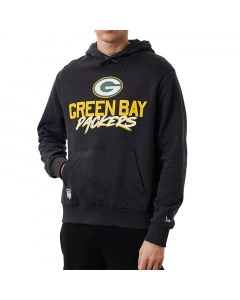 Green Bay Packers New Era Script Team Dark Grey Hoodie