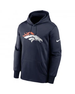 Denver Broncos Nike Prime Logo Therma maglione con cappuccio