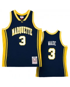 Dwyne Wade 3 Marquette University 2002-03 Mitchell and Ness Swingman Collegiate Trikot