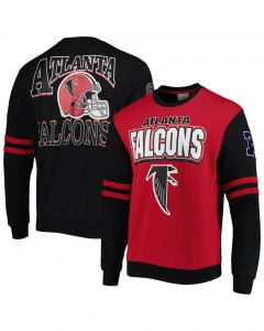 Atlanta Falcons Mitchell and Ness All Over Crew 2.0 Pullover