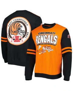 Cincinnati Bengals Mitchell and Ness All Over Crew 2.0 pulover