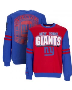 New York Giants Mitchell and Ness All Over Crew 2.0 maglione