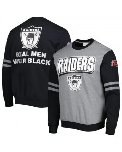 Las Vegas Raiders Mitchell and Ness All Over Crew 2.0 Pullover