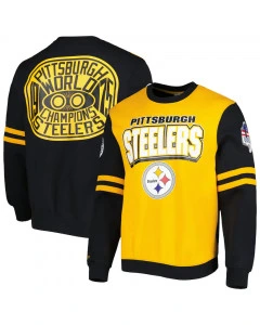 Pittsburgh Steelers Mitchell and Ness All Over Crew 2.0 maglione