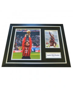 Andriy Shevchenko Signed Framed 16"x12" Photo Autograph AC Milan Memorabilia Display