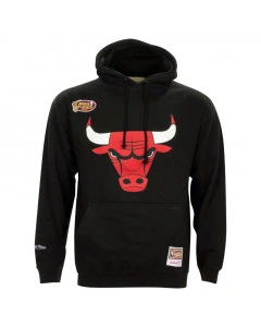 Chicago Bulls Mitchell and Ness Team Logo maglione con cappuccio