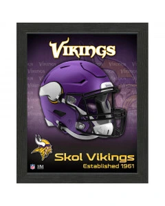 Minnesota Vikings Team Helmet Frame fotografija u okviru