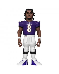 Lamar Jackson 8 Baltimore Ravens Funko Gold Premium Figure 13 cm