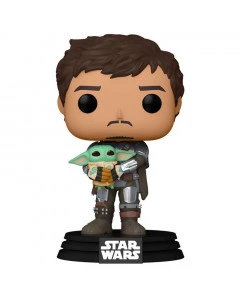 Star Wars: The Mandalorian Mando Holding Child Funko POP! Figurine