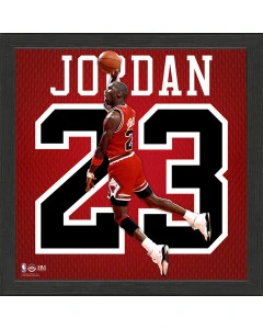 Michael Jordan 23 Chicago Bulls Impact Jersey Frame Foto im Rahmen