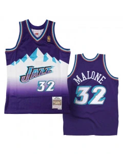 Karl Malone 32 Utah Jazz 1996-97 Mitchell and Ness Swingman Maglia