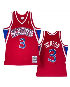 Allen Iverson 3 Philadelphia 76ers 1996-97 Mitchell and Ness Swingman dres