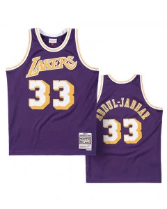 Kareem Abdul-Jabbar 33 Los Angeles Lakers 1983-84 Mitchell and Ness Swingman Jersey