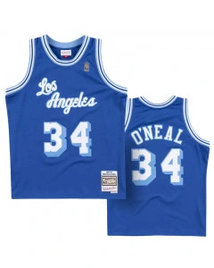 Shaquille O'Neal 34 Los Angeles Lakers 1996-97 Mitchell and Ness Swingman Jersey