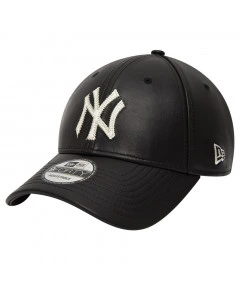 New York Yankees New Era 9FORTY Leather Mütze