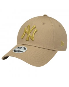 New York Yankees New Era 9FORTY Metallic Logo cappellino da donna